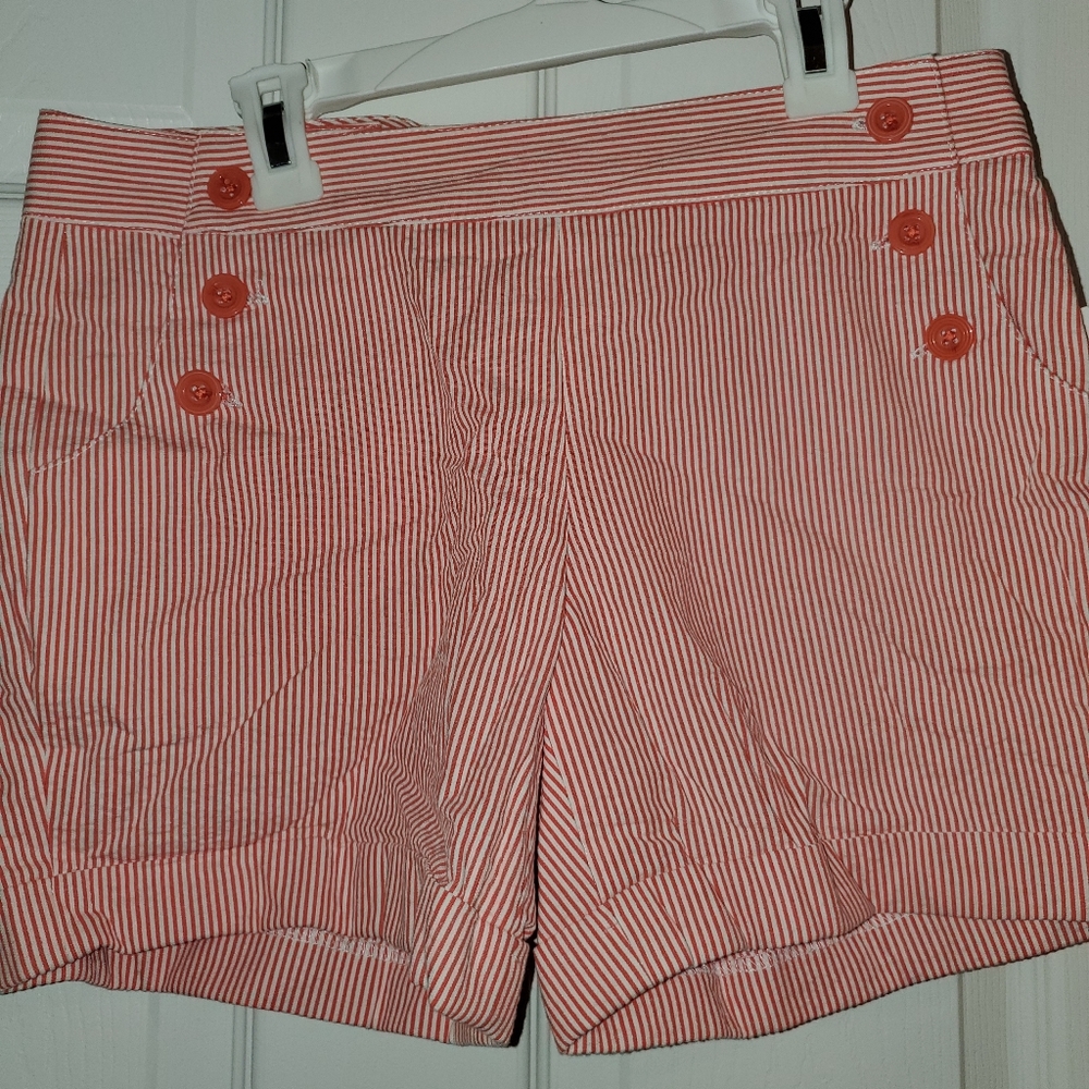 Orange stripe size 4 womens shorts